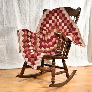 New, hand crocheted afghan throw blanket, beautiful gift,  40" x 50"